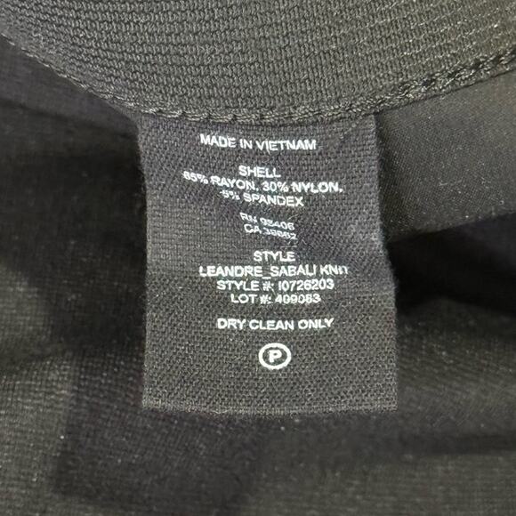 Theory Minimalist Career Classic Black Pants Cropped Ankle Black Sz 8 Stretch - Picture 7 of 11